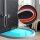 thumbnail image 3 of KDJ Silicone Water Barrier Strip for Bathroom, Dry & Wet Separation, Flexible Shower Seal, Water Retention Strip, 30mm Height, 16mm Width, 50cm Length, Gray, 3 of 10