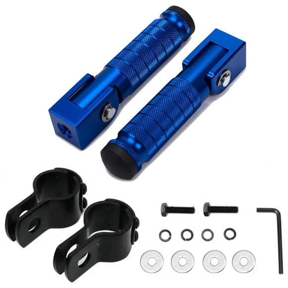Estriberas para moto XINGWU M8, plegables en 90 grados (azules)