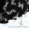thumbnail image 6 of Pioneer Flower Floral Print Pattern Shower Curtain 84”x72", Bathroom Decorative Shower Curtain Set with 12 Hooks, Waterproof Washable, 6 of 6