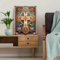 thumbnail image 5 of Qisvanset Ornate Cross Ornament Decor Canvas Print 15.75x11.81 Inches, 5 of 8