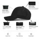 thumbnail image 5 of Gorra de béisbol VOBOOM Quick Dry Quick Dry Mesh Snapback negra, 5 of 7