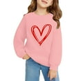 thumbnail image 6 of YunPes Girls Heart Graphic Sweatshirts Casual Oversized Fleece Pullover Tops Kids Fall Winter Long Sleeve School Cute Y2k Outfits, 6 of 6
