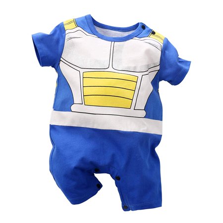 

Baby Romper Cospaly Newborn Animal Cotton Jumpsuits Bodysuits One Piece Short Sleeve Kids Clothes Blue 0-3 Months/59