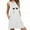 White, variant on Womens Plus Size Fashion Womens O-Neck Pocket Printing Sleeveless Casual Nightdress Dresses Spring Summer Dresses For Women