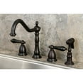 thumbnail image 4 of Kingston Brass KS1798PKLBS Widespread Kitchen Faucet, Brushed Nickel, 4 of 7