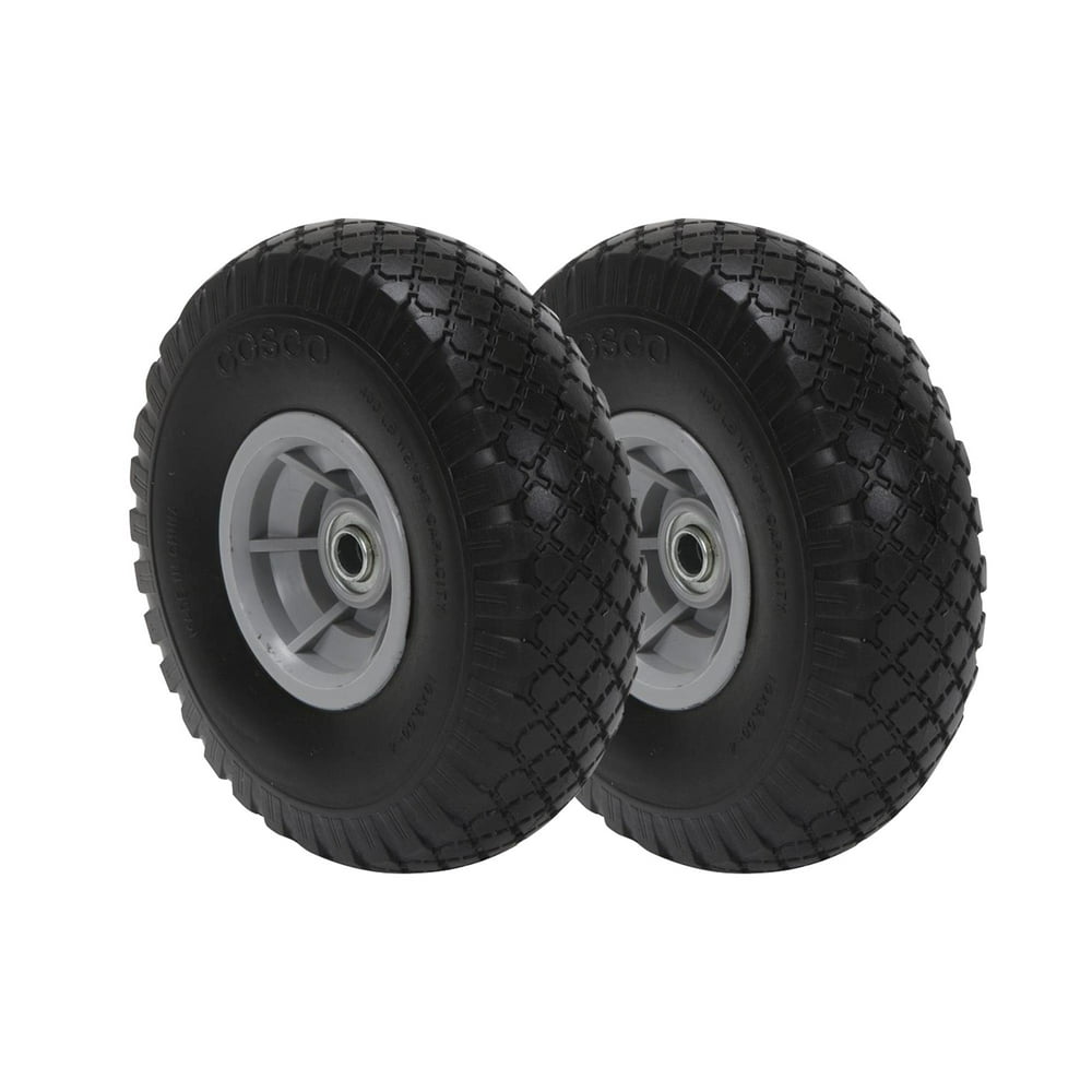 COSCO 10Inch FlatFree Replacement Wheel for Hand Trucks, 2pack