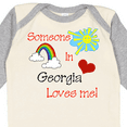 thumbnail image 4 of Inktastic Someone in Georgia loves me Boys or Girls Long Sleeve Baby Bodysuit, 4 of 5