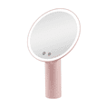 thumbnail image 2 of Impressions Vanity Gravity Tritone LED Handheld Makeup Mirror with Light, Adjustable Tilt (Pink), 2 of 4