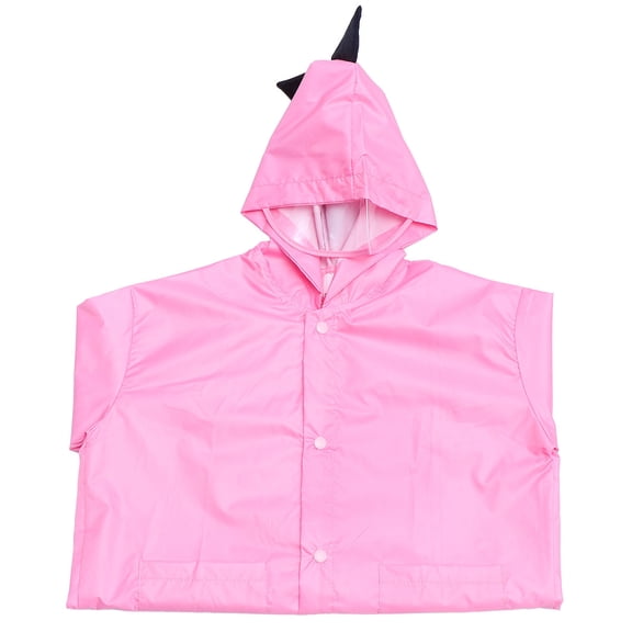 Raindrops 1Pack Kids Raincoat Cartoon Dinosaur Pattern Pink Waterproof Outerwear for Outdoor Activities XL