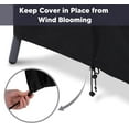thumbnail image 3 of SUNCREAT Lawn Egg Chair Cover, Patio Furniture Cover for Indoor Outdoor Lounger, Black, 3 of 7