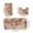 Khaki, variant on VWRXBZ Bathroom Rug Set, Mixed Color Bath Mats 3 Set Winter Bathroom Rugs for 3 Pcs Toilet Mats Soft Water Absorption Non Slip Thick Washable Easy to Dry Dark Bath Mats for Bathroom