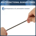 thumbnail image 4 of Cuerda de equipaje de mini látex de 25 cm, cuerdas elásticas ajustables con hebilla de metal, color negro, 10 piezas, 4 of 7