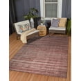 thumbnail image 2 of EORC Red Handloomed Wool Contemporary Super Grass Rug, 8' x 10', 2 of 10