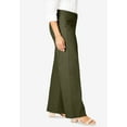 thumbnail image 3 of Jessica London Women's Plus Size Stretch Cotton Chino Wide-Leg Trouser, 3 of 5