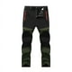 thumbnail image 5 of Pantalones elásticos impermeables, cálidos, resistentes al viento y al agua, con forro polar para exteriores, para otoño e invierno, pantalones de caparazón suave para hombre, pantalones de escalada, 5 of 5