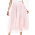 thumbnail image 4 of Falda midi de tul con perlas Roman Fashion /Juvenil 098 (Rosa) rosa G, 4 of 6