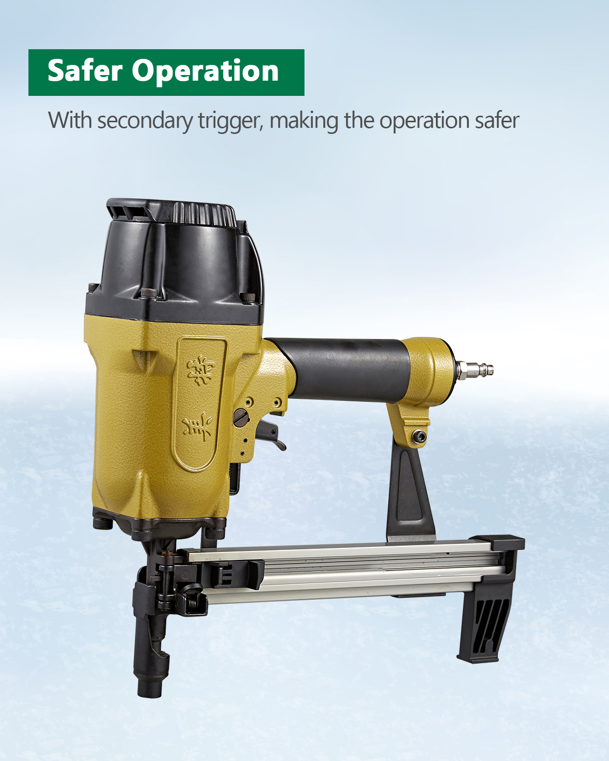 MEITE CS3025 Pneumatic Concrete and Steel Nail Gun 12 Gauge 1/2" to 1" Length Plastic Collated