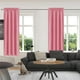 thumbnail image 3 of Cortinas de ahorro de energía, Estilo escandinavo, Color sólido, Seda, 2PC de oscurecimiento, Aislamiento térmico, 96X213cm, Rosa, 3 of 5