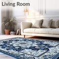 thumbnail image 2 of Ultra Soft Area Rug, Beige Plush for Kids Room, Non Slip, Stain Resistant, Washable Area Rugs for Living Room, Bedroom(Blue, 6X9), 2 of 8