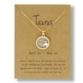 thumbnail image 1 of PVCS Coin Chain Golden Day and Night Twelve Constellation Necklace Couple Necklace, 1 of 1