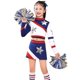 thumbnail image 1 of Girls Cheerleading Uniform With Pom Poms And Socks, Children's Cheerleading Uniform-2025, 1 of 3