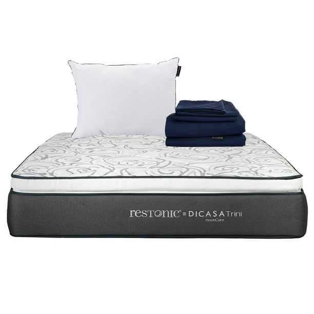 Colchón Queen Size + Sábanas Softy + Almohada One DICASA Trini