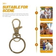 thumbnail image 6 of SEWOART 60Pcs Golden Zinc Alloy Buckles Key Rings Durable Metal Keychain for Key Holding, 6 of 7
