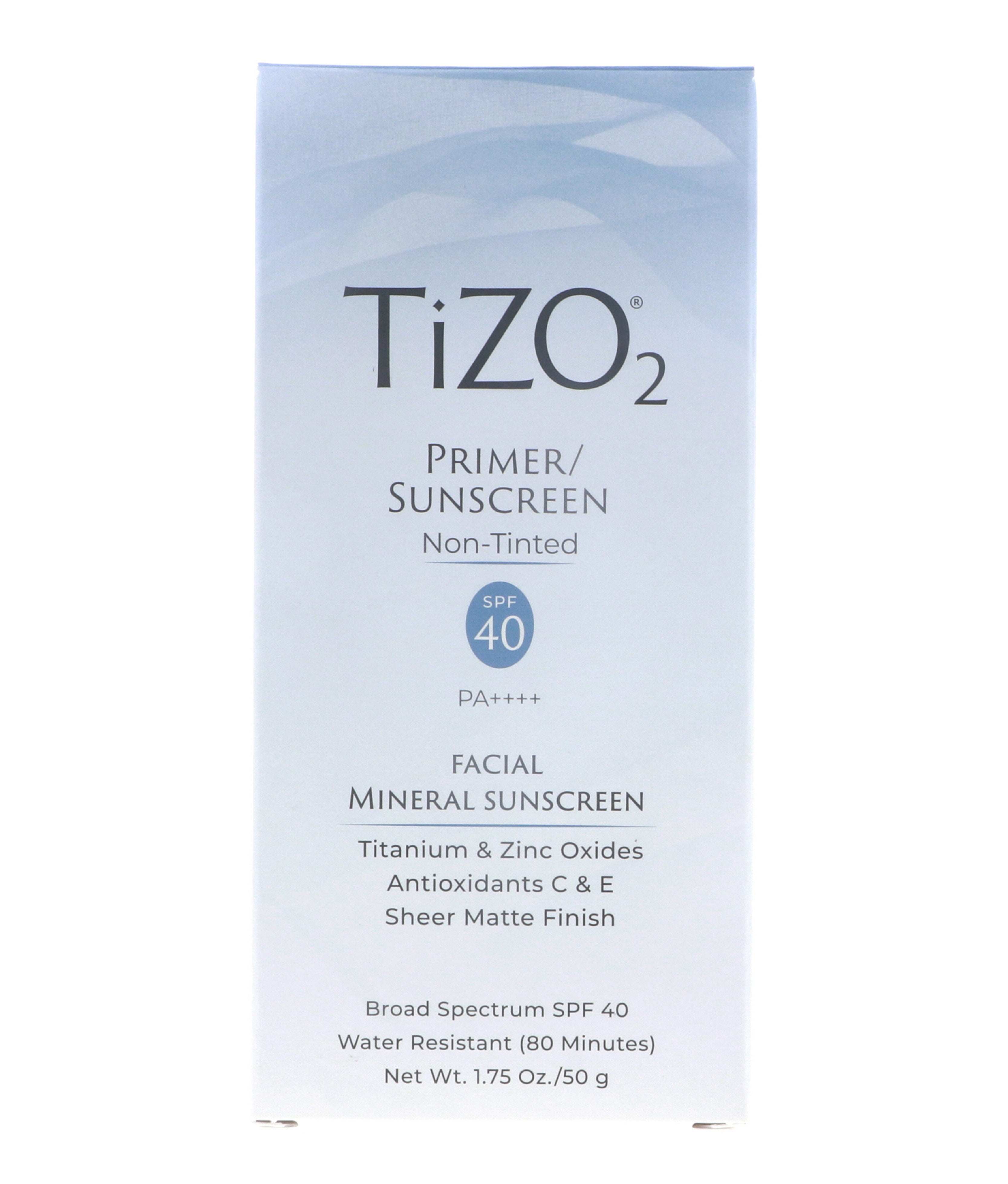 TIZO TIZO2 Facial Mineral Sunscreen NonTinted SPF40, 1.75 oz