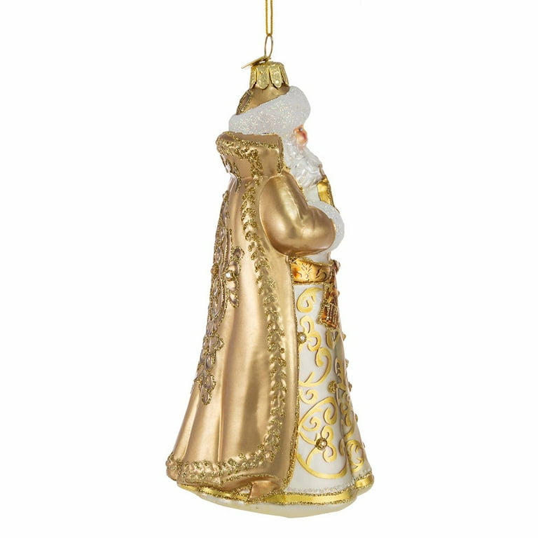 Kurt Adler Christmas Ornament Hooks Gold Wire w Acrylic Jewel 24pc