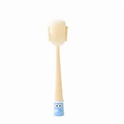 Silicone Bottle Brush 5 In 1 Long Handle Cup Cleaning Tool with Straw Cleaner Yellow for Kitchen