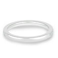 thumbnail image 6 of ESTE ORIGIN Micropavé Moissanite Band – 0.20 Ct, 33-Stone Half Eternity Sleek Flat Ring in 10K White Gold for Women, 6 of 6