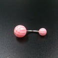 thumbnail image 6 of Jiaroswwei, Stainless Steel Acrylic Barbell Belly Button Body Piercing Rings, 50 piece, 6 of 7