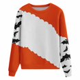thumbnail image 3 of Vedolay Casual Tops for Women Women's 2023 Fall Fashion Casual Long Sleeve Crewneck Sweatshirt Loose Fit Pullover Hoodie,White M, 3 of 4