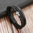 thumbnail image 1 of Classic Men's Leather Bracelet New Style Hand-woven Multi-layer Combination Accessory Fashion Man Jewelry Wholesale Dropshipping, 1 of 5