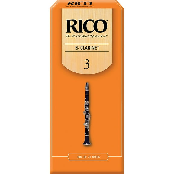 Rico Eb Clarinet Reeds, Box of 25 Strength 1.5 Box of 25