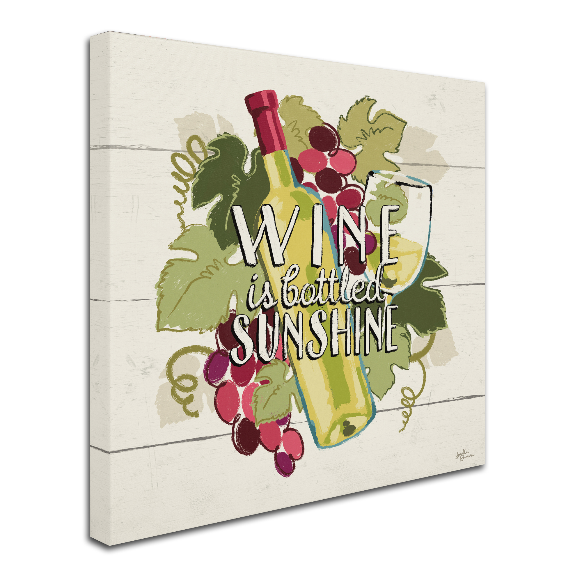 Trademark Fine Art 'Wine and Friends IV' Canvas Art by Janelle Penner