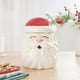 thumbnail image 5 of Tarro para galletas de Papá Noel | Material de resina | Diseño navideño de Papá Noel en 3D | Tapa hermética para mantener la frescura | Gran capacidad para refrigerios | Decoración navideña para la, 5 of 9