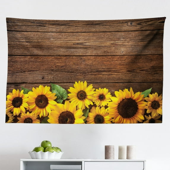 Global Warming Tapestry, Earthy Toned Composition with Cracked World Environmental Message Disaster, Fabric Wall Hanging Decor for Bedroom Living Room Dorm, 2 Sizes, Multicolor, by Ambesonne
