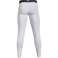 thumbnail image 4 of Leggins Under Armour HeatGear para hombre, color blanco/negro, talla XS, 4 of 5