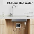 thumbnail image 4 of Calentador De Agua Instantáneo De Agua 5500W Mini Eléctrico Calentador De Agua Sin Tanque De Agua Manado De Soporte LED Modo Termostato/Ajuste De Energía Para El Baño De La, 4 of 7