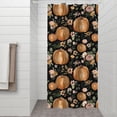 thumbnail image 2 of Fall Pumpkins and Flowers Pattern Shower Curtain 36"x72" ,Bathroom Decorative Shower Curtains Set with 12 Hooks,Modern Waterproof Washable Shower Curtain, 2 of 6