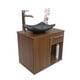 thumbnail image 1 of Gabinete para Baño con Puerta Y Cajón con Lavabo Y Monomando (Nogal Neo/Gris) DECOMOBIL GABINETE 08, 1 of 4