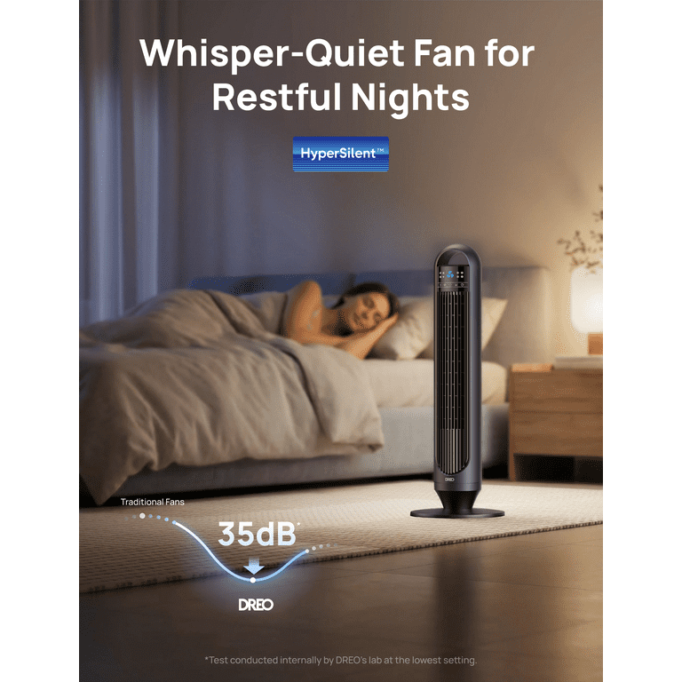 DREO 32" Smart Tower Bladeless Fan, Wi-Fi Enabled photo 4
