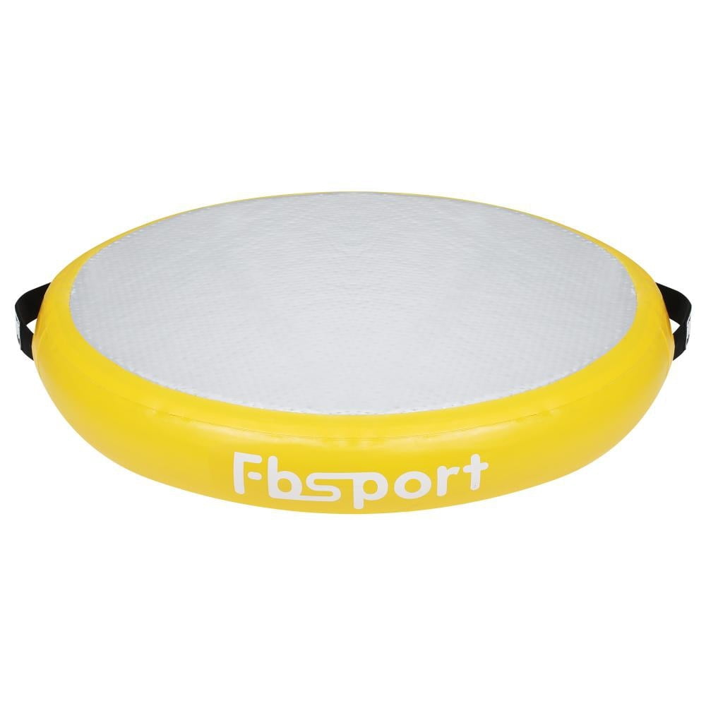 FBSPORT Round Inflatable Air Gymnastics Mat Training Mats 4/8 inches