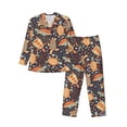 thumbnail image 1 of Balery Turtles and Sea Plants Pijama para Hombre de Dos Piezas con Manga Larga, Conjunto de Dormir y Descanso Suave con Bolsillos-Small, 1 of 7