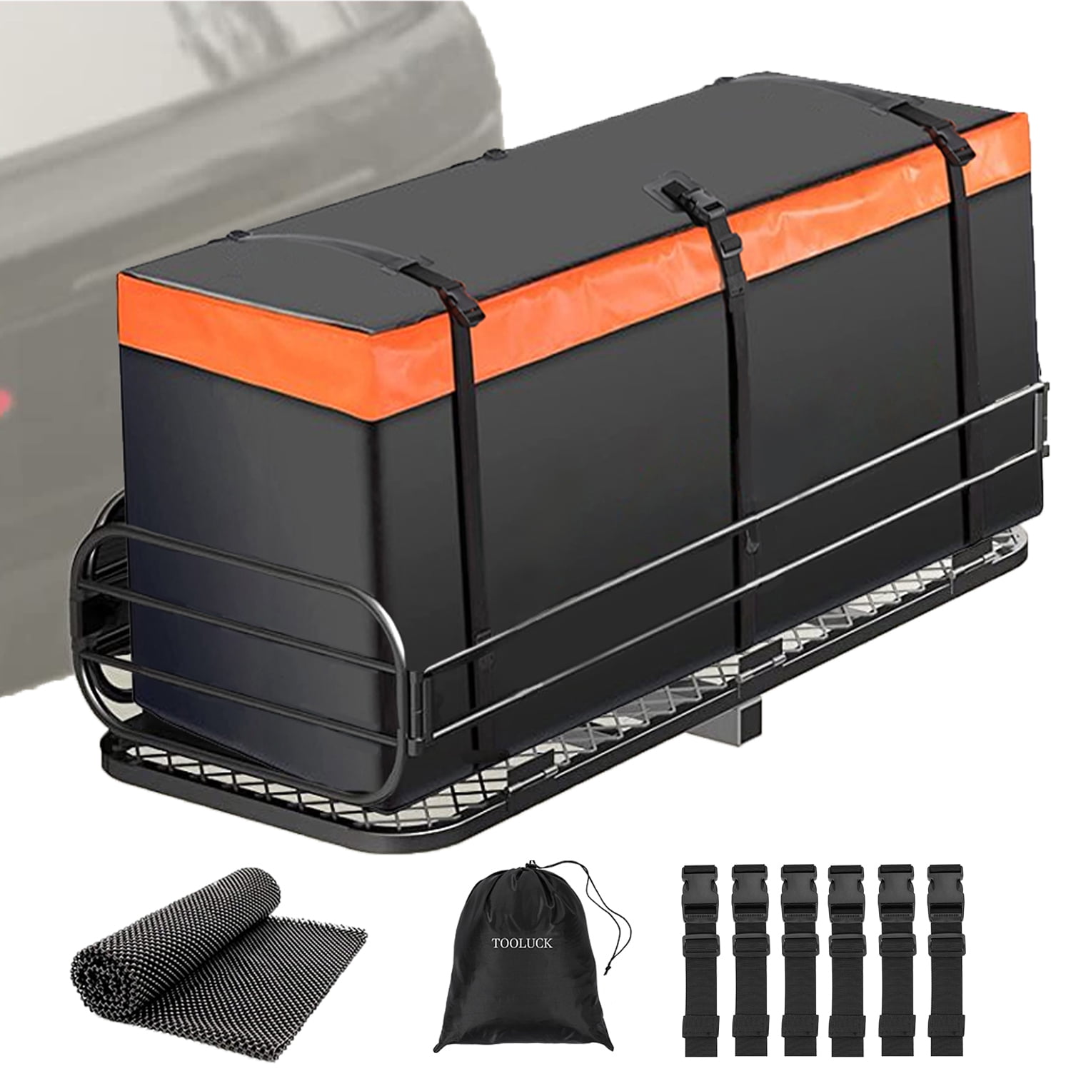 Waterproof Zipper 20 Cubic Car Roof Bag Cargo Carrier with 6 Reinforced Straps Waterproof Roof Bag Suitable for Travel and All Vehicle with Rack 1 Storage Bags TOOLUCK Rooftop Cargo Carrier 
