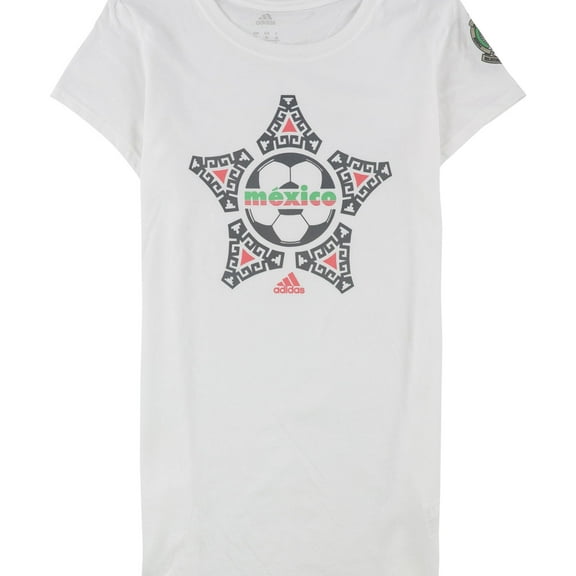 Adidas Womens Mexico Graphic T-Shirt, White, Medium