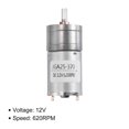 thumbnail image 3 of Unique Bargains Micro Speed Reduction Gear Box Motor DC12V 620RPM Geared Motor for 370 Motor, 3 of 4