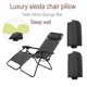 thumbnail image 4 of Almohada para sillas sling Cojín Para La Cabeza Para Sillas De Cabestrillo Plegables/silla De Salón/sillón Reclinable Negro Negro Magideal Almohada para sillas sling, 4 of 7