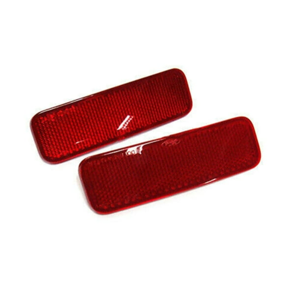 Yassdwbn 1Pair Rear Bumper Reflector Light Lamp Lens For Ford Transit Van Custom 2013-UP